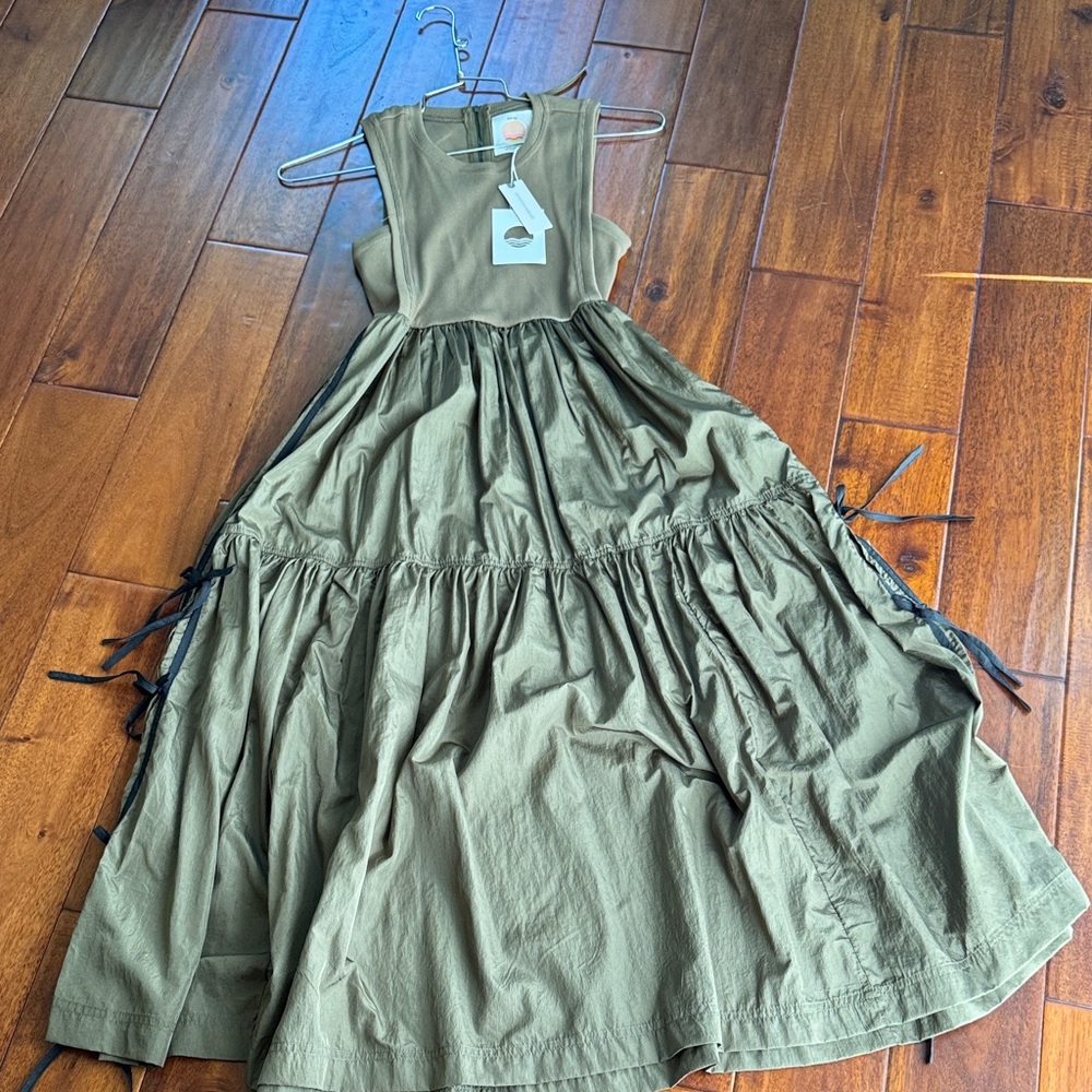 Anthropologie Daily practice midi dress with side ties